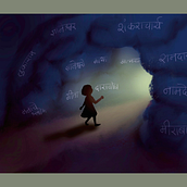 Walking on the path of Dharma . Digital Drawing, Digital Illustration, and Traditional illustration project by artsmanali - 09.19.2025