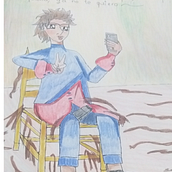 self-portrait with short hair. . Desen & Ilustrație tradițională de Mafer Ortiz - 09.19.2025