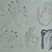 Hands. Een project van  Artistieke tekening,  Tekening, Anatomisch tekenen,  Beeldende kunst,  Illustratie met inkt, Tekening met potlood,  Portrettekening, Realistische tekening, Sketchbook y  Schetsen van petridi_ilektra - 19.09.2025