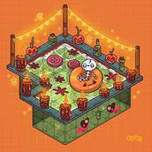 Entre lo cute y lo oscuro . Desain Karakter, Ilustrasi Digital, Dan Manga proyek oleh Victoria Fernández - 09.19.2025