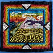 Pride landscape sashiko hana fukin Ein Projekt aus dem Bereich Weben und Stickerei von Kat Pong - 20.09.2025