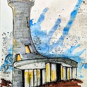 Custode di vento e silenzio Ein Projekt aus dem Bereich Architektonische Illustration, Zeichnung, Illustration mit Tinte, Sketchbook und Skizzenentwurf von Eleonora Barbaro - 20.09.2025