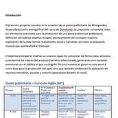 Guion publicitario - Curso de Inglés. Advertising, Communication, Creative Consulting, Digital Marketing, Film, Video, TV, Filmmaking, Marketing, Narrative, Script, Stor, and telling project by Ángel René Cárdenas Berríos - 09.21.2025