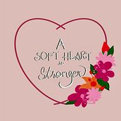 A Soft Heart is Stronger. . Een project van Kalligrafie, Digitale belettering e Instagram van Jayati Srivastava - 21.09.2025