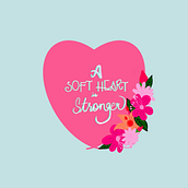 A Soft Heart is Stronger- Calligraphy & Hand Lettering Course Project . Een project van Kalligrafie, Digitale belettering e Instagram van Molly Creates - 21.09.2025
