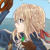 Violet Evergarden 02. Un progetto di Illustrazione digitale, Disegno, Disegno digitale e Manga di Alberto Barrea Guzmán - 21.09.2025