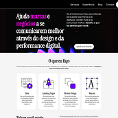 Portifólio Pessoal. Digital Product Design, No-Code Development, UX / UI, and Web Development project by Marcos Barbosa - 09.22.2025