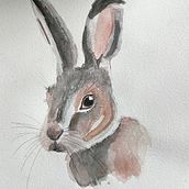 Lapin final . Un progetto di Illustrazione tradizionale, Pittura ad acquerello, Belle arti e Illustrazione naturalistica di laeticiamota - 22.09.2025