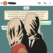 los amantes virtuales  . % sofia cano tarafından hazırlanan Dijital İllüstras, on, Ve Grafik Tasarım projesi - 09.22.2025