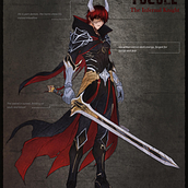 YuCole - The infernal Knight. Design de personagens, Concept Art, Desenho digital, Ilustração digital, e Pintura digital projeto de Sabah Jaber - 23.09.2025