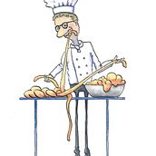 The Art of the Braided Bread. Projekt z dziedziny  R, sunek art, st, czn, Projektowanie postaci, Ilustracje dla dzieci,  R, sunek, Trad, c, jna ilustracja, Narracja,  Malarstwo, Sketching, Stor, telling i Malowanie akwarelą użytkownika jutta_loeffler - 23.09.2025