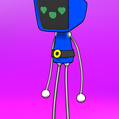 Toon Bot. Design de personagens, Design de produtos, Motion Graphics, e Modelagem 3D projeto de Manuel Ceballos - 24.09.2025