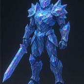 Aetherion, the Shard Knight. Un projet de Artisanat, Dessin, Illustration numérique, Beaux Arts, Design , Conception de personnages, 3D, Marketing, Créativité , et Animation de junssnuj03 - 24.09.2025