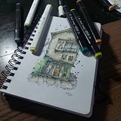 Projetos de Desenho Arquitetônico Expressivo Ein Projekt aus dem Bereich Sketchbook und Kunstleitung von Neto Corrêa - 24.09.2025