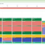 Schedule para trabajo remunerado y ceativo. Consultoria criativa, Gestão de design, Gestão e produtividade, Marketing, e Desenvolvimento Web projeto de Jose Manzanera - 24.09.2025
