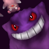 Ilustración Digital Pokémon "Slowpoke y Gengar". Ilustração digital projeto de Pau Forte - 24.09.2025
