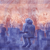 Radiohead. Un progetto di Illustrazione digitale, Disegno e Creatività di Thalita Cristina - 25.09.2025