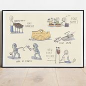 Fonts are a designers Love Language . Desen, Ilustrație editorială, Ilustrație tradițională, Design grafic, Br, ing și identitate și Caiet de schițe de Anuja Jain - 09.26.2025