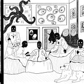 The reflection of the Meninas. Digital Illustration, Traditional illustration, and Drawing project by covrig_sofia - 09.26.2025