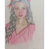 Princesa . Traditional illustration project by manu_arte04 - 09.27.2025