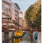 Urban Landscapes in Watercolor. Een project van Aquarelschilderen,  Beeldende kunst y  Architecturale illustratie van wyael_design - 27.09.2025