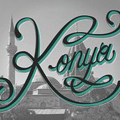 Konya City Postcard. Un progetto di Lettering, H, lettering, Illustrazione digitale e Graphic design di Mucella Beyza Isin - 27.09.2025