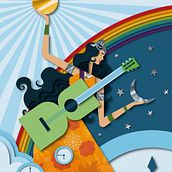 Marisa Monte | Enquanto Isso. Digital Illustration, Graphic Design, and Vector Illustration project by Elton Almeida - 09.28.2025