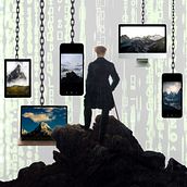 Reflections in the Digital Fog. Collage project by Anna Ketetzoglou - 09.29.2025