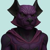 Human Dragon. Un progetto di 3D, Character design 3D, Modellazione 3D, Character design, Illustrazione digitale, Pittura digitale e Illustrazione tradizionale di juliana_pinedamarquez - 29.09.2025