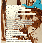 L'éléphant dans la pièce. Un projet de Écriture créative, Illustration traditionnelle, Pa , et sagisme de Bharati Das - 29.09.2025