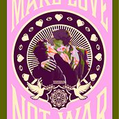 Faites l'amour, pas la guerre. Un projet de Illustration numérique de Séverine - 30.09.2025