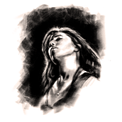 Portretul lui Amy Winehouse . Desen digital și Desen de portret de Mic Ab - 09.30.2025