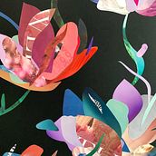 Flores imaginadas. Colagem e Ilustração botânica projeto de Vladana ✸ - 01.10.2025