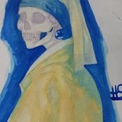 "Perlenskelett"  Ein Projekt aus dem Bereich Traditionelle Illustration von harmalloly23 - 01.10.2025