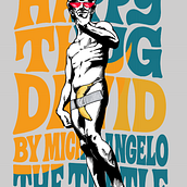 DAVID, FERICIT, BĂTAIUL . Ilustrație tradițională, Design grafic & Ilustrație digitală de yudith rojas quispe - 10.01.2025