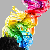 Émanation chromatique : le portrait comme flux de conscience. Un projet de Illustration numérique, Design graphique , et Dessin de d77181280 - 01.10.2025