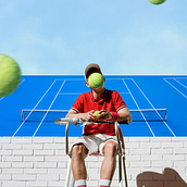 El hijo del tenis. Un proyecto de Fotomontaje, Collage y Fotografía digital de Luli - 01.10.2025