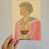 Harry Styles - Love On Tour @BelStyles_art Ein Projekt aus dem Bereich Traditionelle Illustration, Bildende Künste, Zeichnung, Bleistiftzeichnung, Porträtzeichnung, Realistische Zeichnung und Artistische Zeichnung von Belinda Serrano Mañueco - 01.10.2025