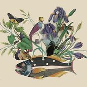 Stillleben mit Flora und Fauna Ein Projekt aus dem Bereich Digitale Illustration und Collage von ina_t_1 - 01.10.2025