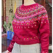 Mi Chaleco Jacquard @claireoobscure. Un progetto di Fashion design, Fiber Art, Teoria del colore e Textile Design di claire_caraire - 01.10.2025