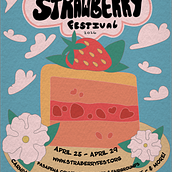 strawberry fest . % n_gonzalez_w04 tarafından hazırlanan Yaratıcılık, Tasarım, Dijital Tasarım, Grafik Tasarım, Poster Tasarımı, Tipografi, Vektör İllüstras, onu, Ve Harfler projesi - 10.02.2025