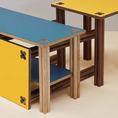 Hana tables. Un proyecto de Diseño y creación de muebles de Tino Seubert - 02.10.2025