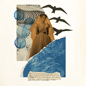 Collage a partir de “Gansos Salvajes” de Mary Oliver. Collage, Digital Design, Digital Illustration, Editorial Illustration, and Traditional illustration project by Belén Acosta - 10.03.2025