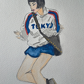 Desenho de pessoas em aquarela Ein Projekt aus dem Bereich Anatomische Zeichnung, Skizzenentwurf und Aquarellmalerei von Malu Rodrigues - 03.10.2025