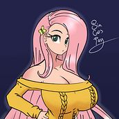 Fluttershy - Fanart por SinCosTan  Ein Projekt aus dem Bereich Digitale Illustration, Design von Figuren und Zeichnung von SinCosTan - 08.10.2025