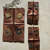 Copper Pendant  with matching earrings. Fashion Design, Jewelr, and Design project by holderhartley1959 - 10.10.2025