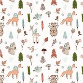 Pattern copitos de invierno. Projekt z dziedziny Ilustracja c, frowa, R, sunek, Wzornictwo tekst, liów, Projektowanie postaci, Br, ing i ident, fikacja wizualna, Stor, telling, Kreat, wność, Projektowanie wnętrz, Dekoracja wnętrz, R, sunek c, frow, Ilustracje dla dzieci i Pattern design użytkownika Teresa Piedra - 12.10.2025