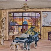 Voorbereiding Pianoconcert in de herfst. Drawing, Pencil Drawing, and Sketchbook project by Ursula Jansen - 10.14.2025