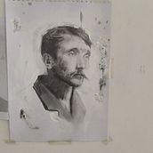 Retrato Sin título  Ein Projekt aus dem Bereich Bildende Künste, Zeichnung, Bleistiftzeichnung, Traditionelle Illustration, Porträtzeichnung, Realistische Zeichnung, Artistische Zeichnung, Skizzenentwurf und Anatomische Zeichnung von gianiamele - 17.10.2025