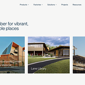 Mass Timber Website . Un progetto di Web design e Web development di Myranda Wicks - 20.10.2025